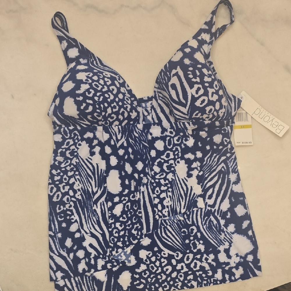 NWOT Beyond Control Tankini In Size 14